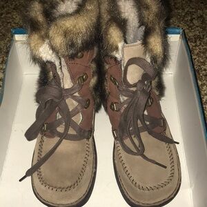 American Eagle MIKKO 17356 Stone/Choc Size 9 1/2